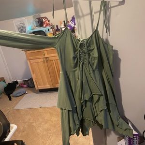 dolls kill fairy dress sage new